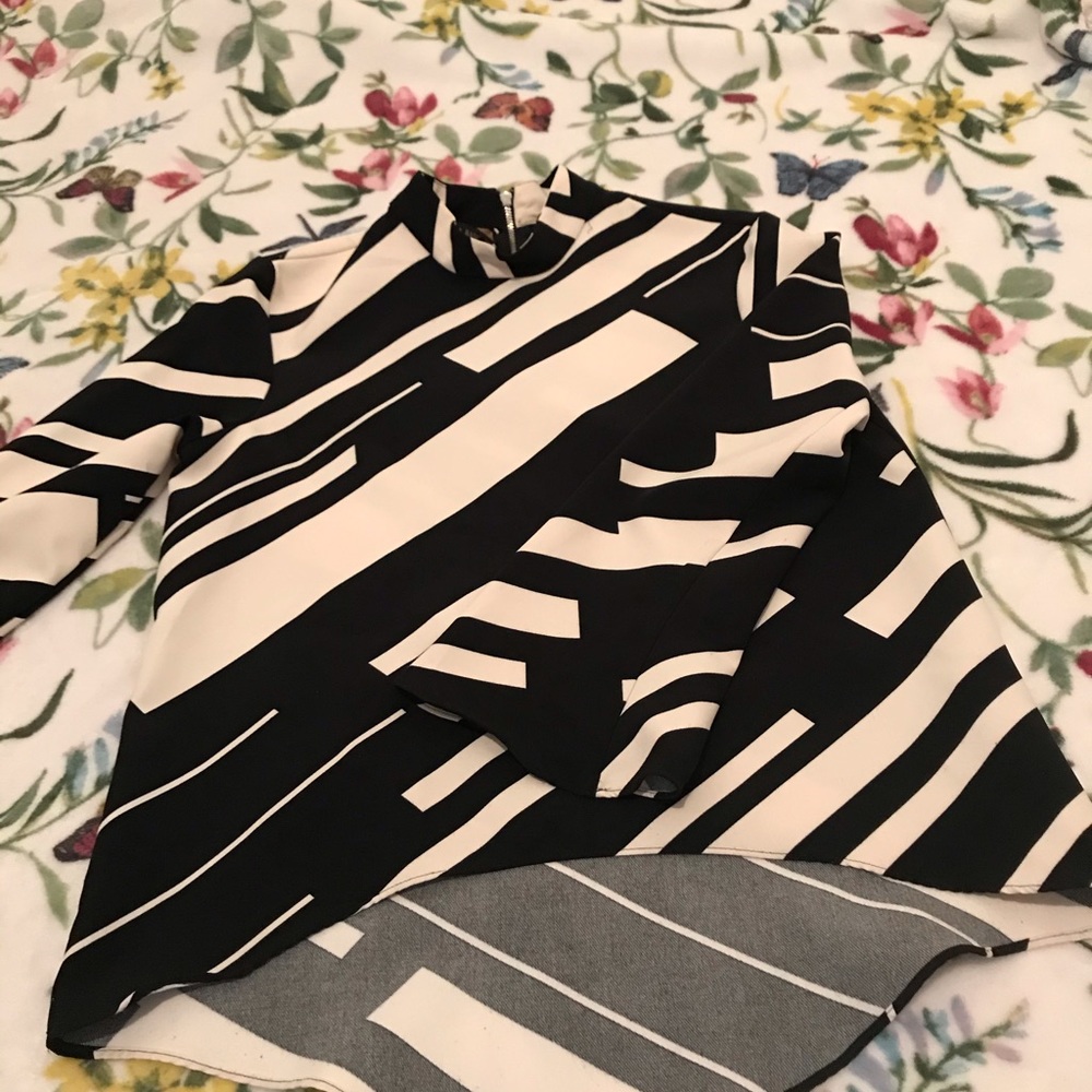silk blouse from Zara